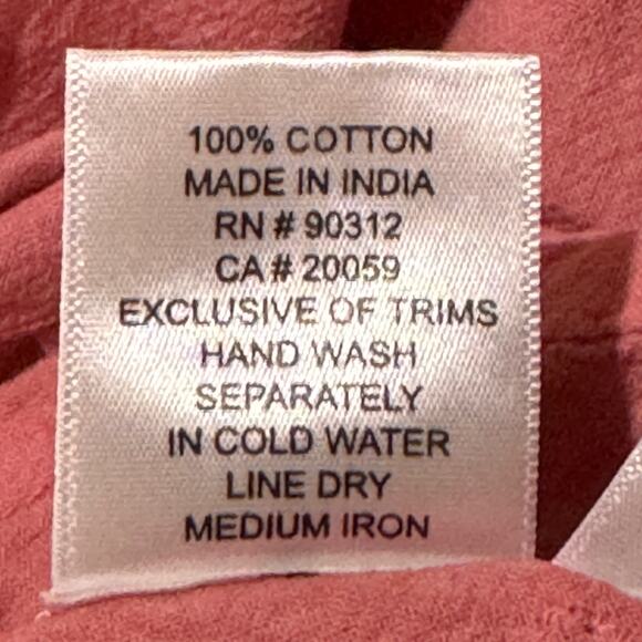 Parsley & Sage Small Tunic Top Long Sleeve Round Neck Stretchy Side Panels Pink - Picture 9 of 9